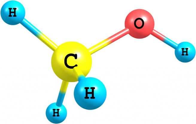 Công thức hóa học của methanol