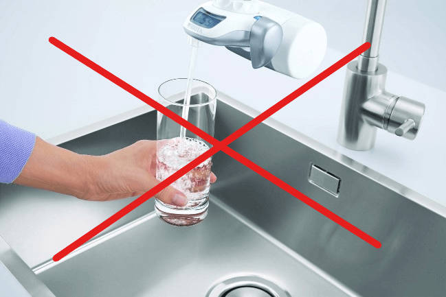 Nước uống lọc từ máy lọc nước tại vòi không được đảm bảo