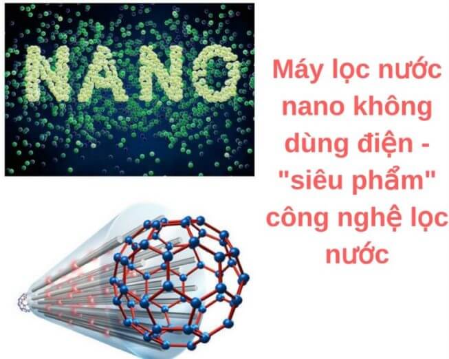 Máy lọc nước nano không cần sử dụng điện